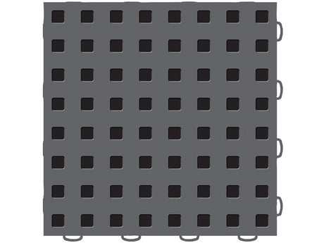 WeatherTech TechFloor - 3in x 12in Tiles(Right Loop) - Dark Grey/Black