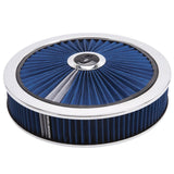 Edelbrock Air Cleaner Pro-Flo High-Flow Series Round Filtered Top 14In Dia X 3 125In