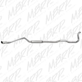 MBRP 88-93 Dodge 2500/3500 Cummins 4WD ONLY Turbo Back Single Side Exit Alum Exhaust System