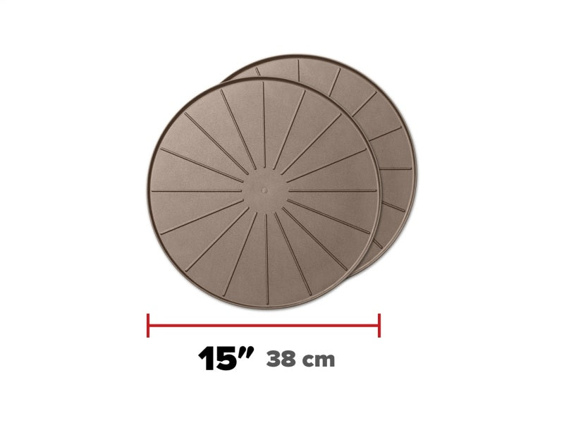 WeatherTech Plant Mats/Coasters 15in. Round - Tan (2pc Set)