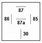 Hella Mini ISO 5 Pole Relay 12V SPDT