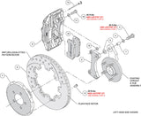 Wilwood 03-05 Dodge Neon SRT-4 Forged Dynapro 6 Big Brake Front Brake Kit 12.19 - Red