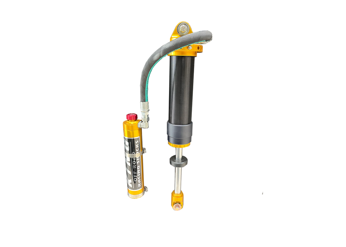 King Shocks 3.0X8 PR C/O, 3X18X700lbs Coils, 45/90 Fitment, Compression Adjuster (GOLD Ano/Resi Black Body) SINGLES