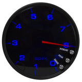 Autometer Spek-Pro Gauge Tachometer 5in 8K Rpm W/Shift Light & Peak Mem Black/Smoke/Black