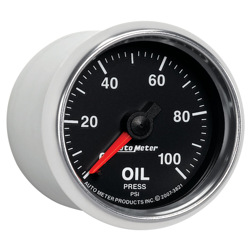 Autometer GS 52mm 0-100 PSI Mechanical Oil Pressure Gauge