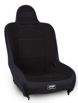 PRP Premier High Back Suspension Seat- Black/Purple Tweed