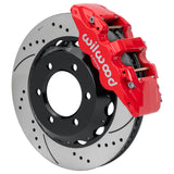Wilwood 71-91 Chevy Blazer Aero6 Front Brake Kit w/ 14.00in Drilled & Slotted Rotor - Red