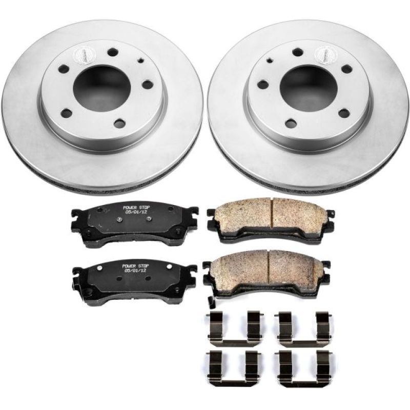 Power Stop 93-97 Ford Probe Front Z17 Evolution Geomet Coated Brake Kit