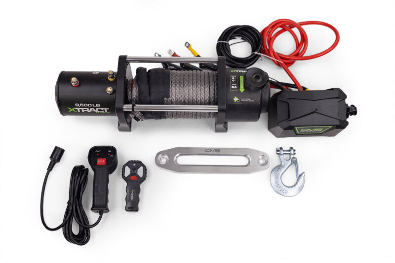 DV8 Xtract 9.5k Synthetic Rope Winch