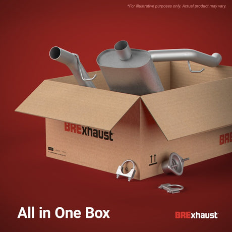 BRExhaust 18-25 Jeep Wrangler 2.0L Direct-Fit Replacement Rear Muffler Kit
