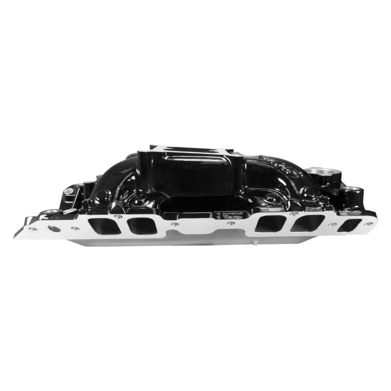 Edelbrock B/B Chev Rect Port RPM Air-Gap Manifold - Black Plasma Finish