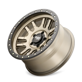 Dirty Life 9309 Canyon Pro 17x9/6x135 BP/0mm Offset/87.1mm Hub Satin Gold Wheel - Beadlock