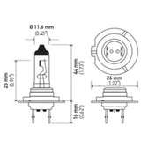 Hella Bulb H7 12V 55W Px26D T4625 +50