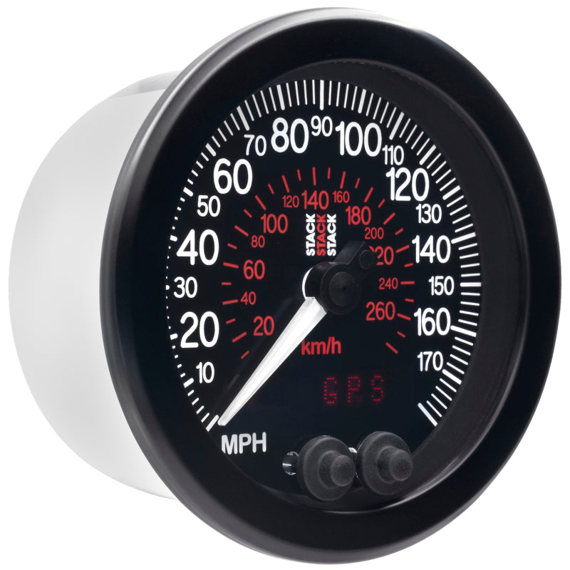 Autometer Stack Instruments 88mm 0-180 MPH 290 KM/H GPS Speedometer - Black