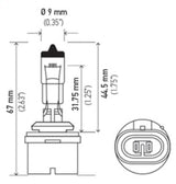 Hella Bulb 880 12V 27W PG13 T3.25