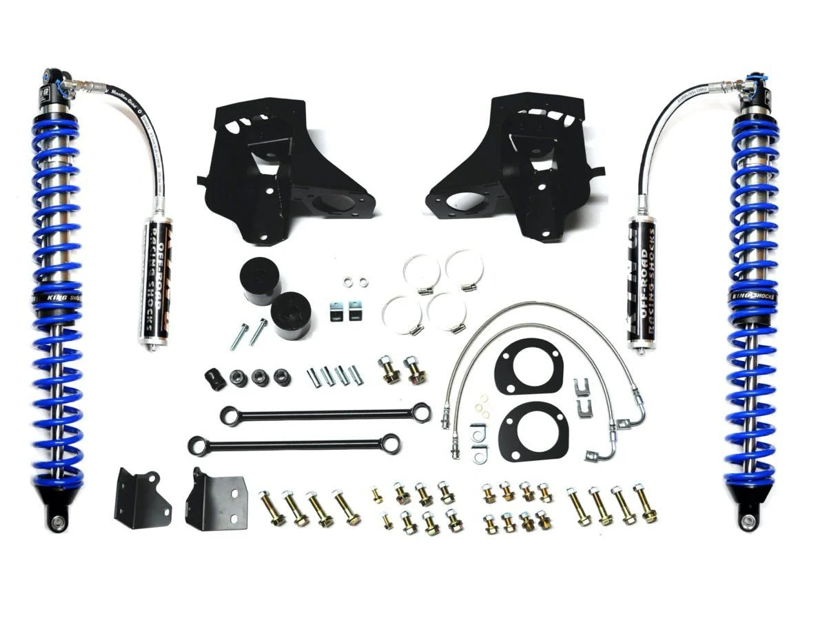 Jeep Wrangler KING Coilover Conversion Kit. Front Bolt On (BLACK) FOR JK/JKU 2 DOOR & 4 DOOR 2007-2018