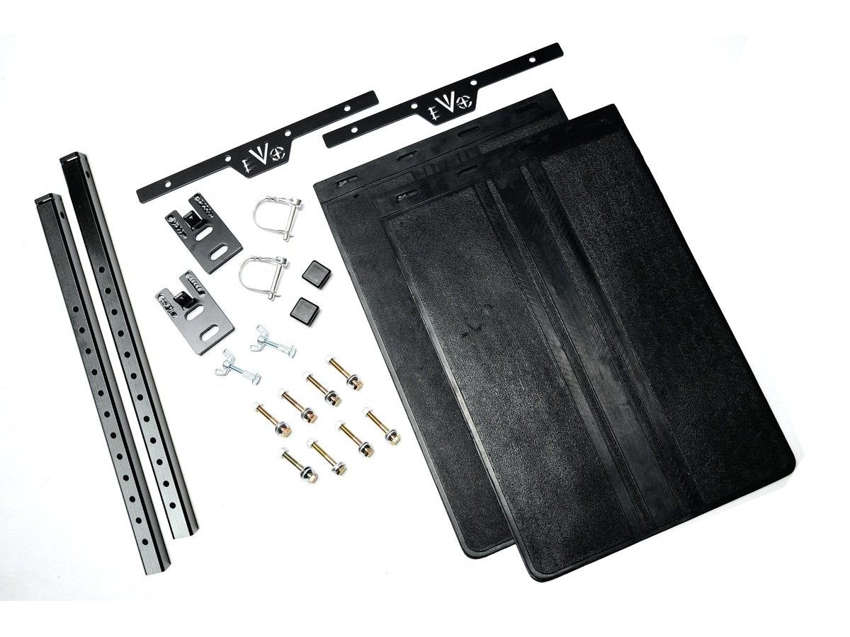 EVO MFG 2007-2018 Jeep Wrangler JK QUICK RELEASE MUDFLAP KIT