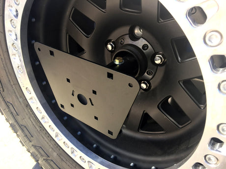 EVO MFG LICENSE PLATE RELOCATE ROTOPAX CAN MOUNT