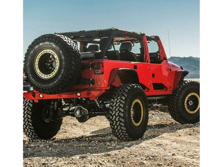 EVO MFG 2007-2018 Jeep Wrangler JK EVO 3-5 INCH Lift KING COILOVER CONVERSION HIGH CLEARANCE LONG ARM PRO SUSPENSION (BLACK) AND
