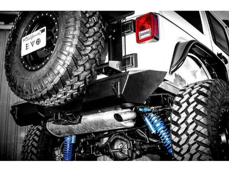 EVO MFG 2007-2018 Jeep Wrangler JK EVO 3-5 INCH Lift KING COILOVER CONVERSION HIGH CLEARANCE LONG ARM PRO SUSPENSION (BLACK) AND