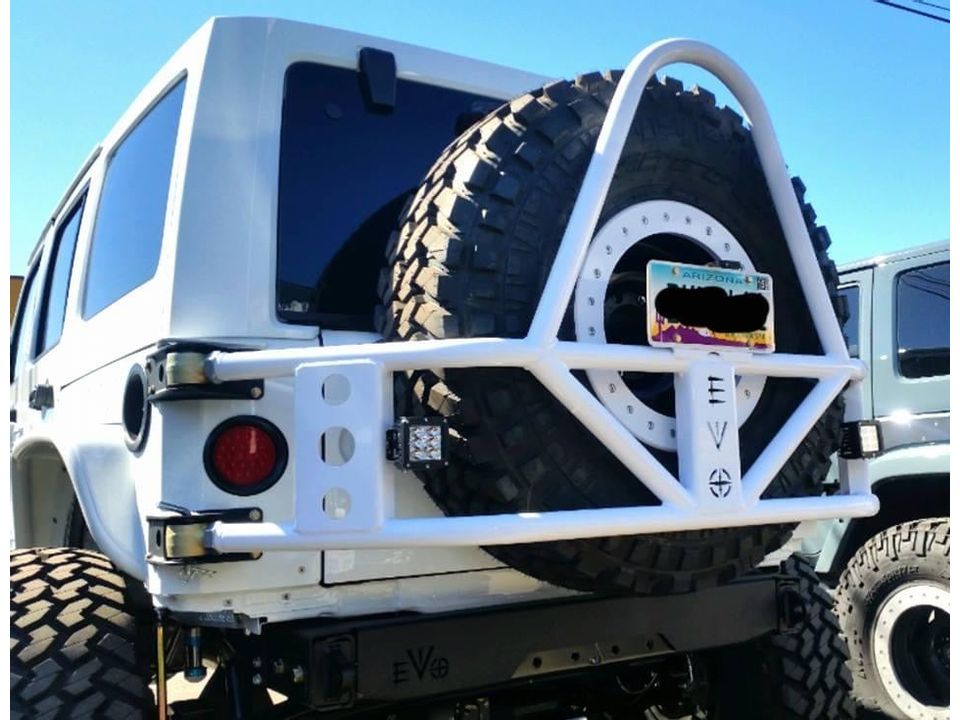 EVO MFG 2007-2018 Jeep Wrangler JK TIRE CARRIER (RAW)