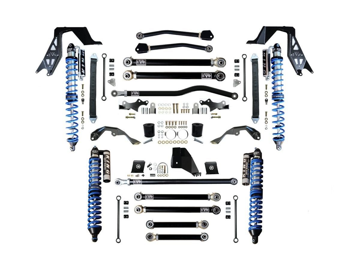 EVO MFG 2020-2024 Jeep Gladiator JT (Diesel) 3-5 INCH LIFT KING 2.5 INCH COILOVER Enforcer PRO Stage 4 PLUS