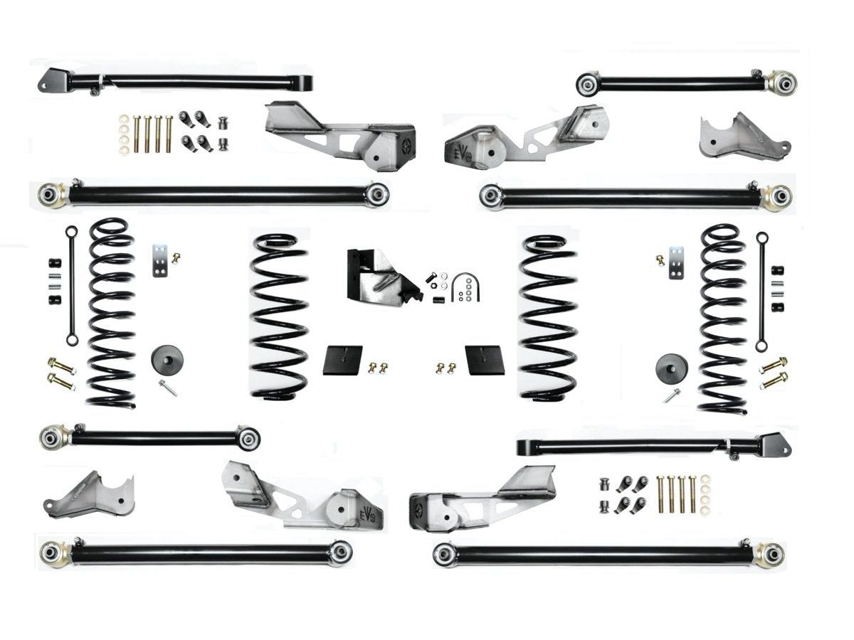 EVO MFG 2018-2024 Jeep Wrangler JL 2.5 inch HEAVY DUTY GAS 392 HIGH CLEARANCE LONG ARM SUSPENSION SYSTEM with HD Springs ( ONLY)