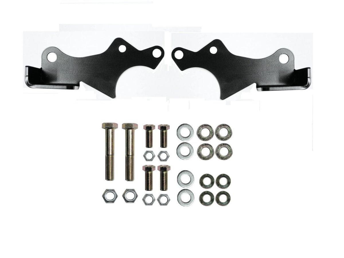 EVO MFG 2018-2024 Jeep Wrangler JL & Gladiator JT PROTEK FRONT SHOCK RELOCATION BRACKETS, BLACK