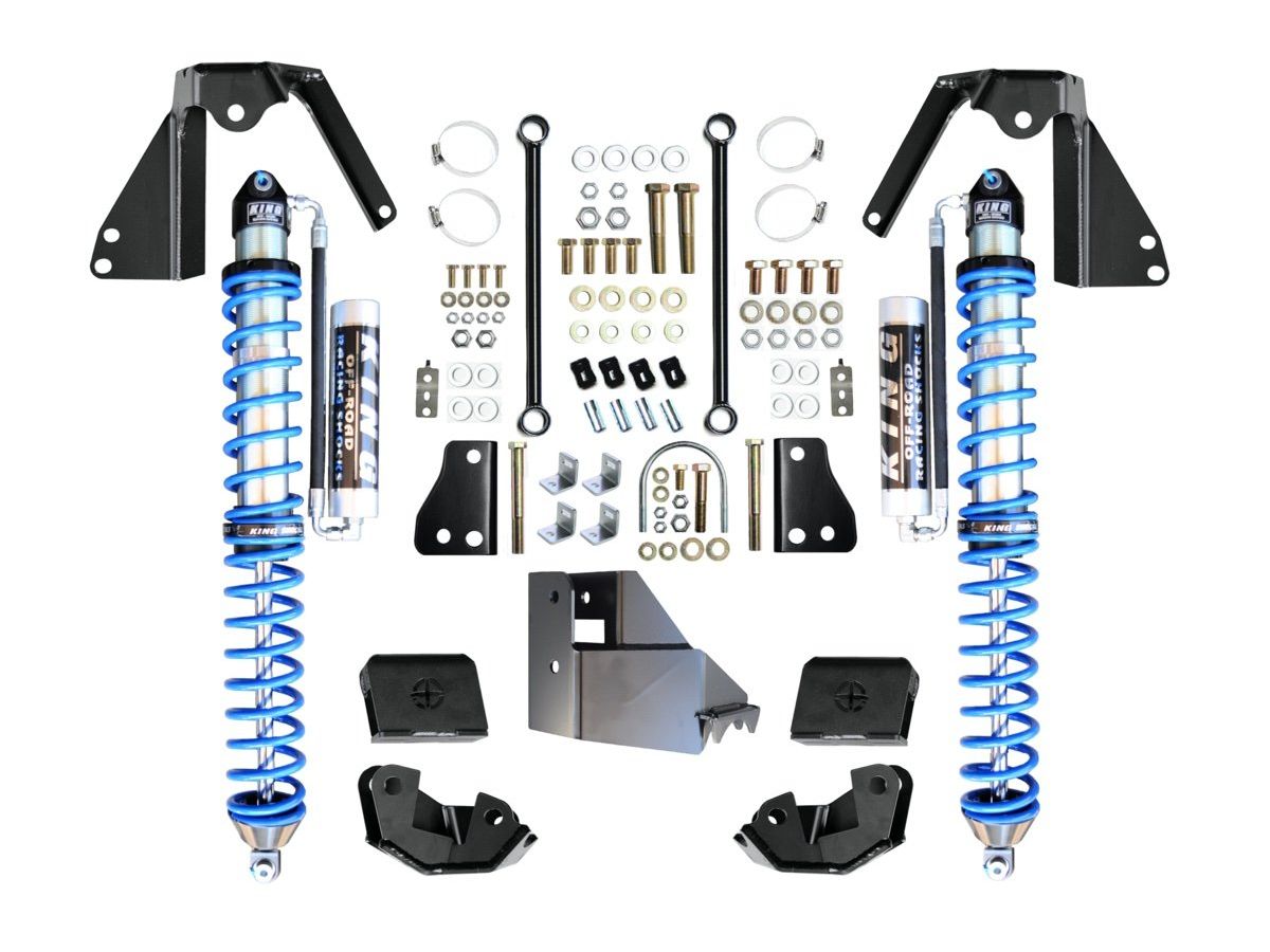 EVO MFG 2018-2024 Jeep Wrangler JL 14" INCH TRAVEL EVO SPEC KING NV2514 REAR BOLT-ON 2.5" COILOVER KIT BLACK