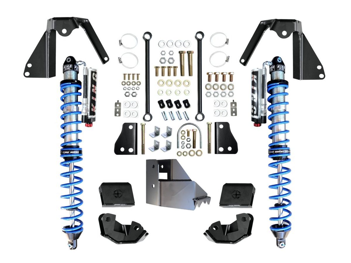 EVO MFG 2018-2024 Jeep Wrangler JL 14" INCH TRAVEL EVO SPEC KING NV2514 REAR BOLT-ON 2.5" COILOVER KIT BLACK