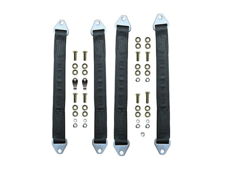 EVO MFG 2018-2024 Jeep Wrangler JL C O LIMIT STRAP KIT, FRONT AND REAR SET