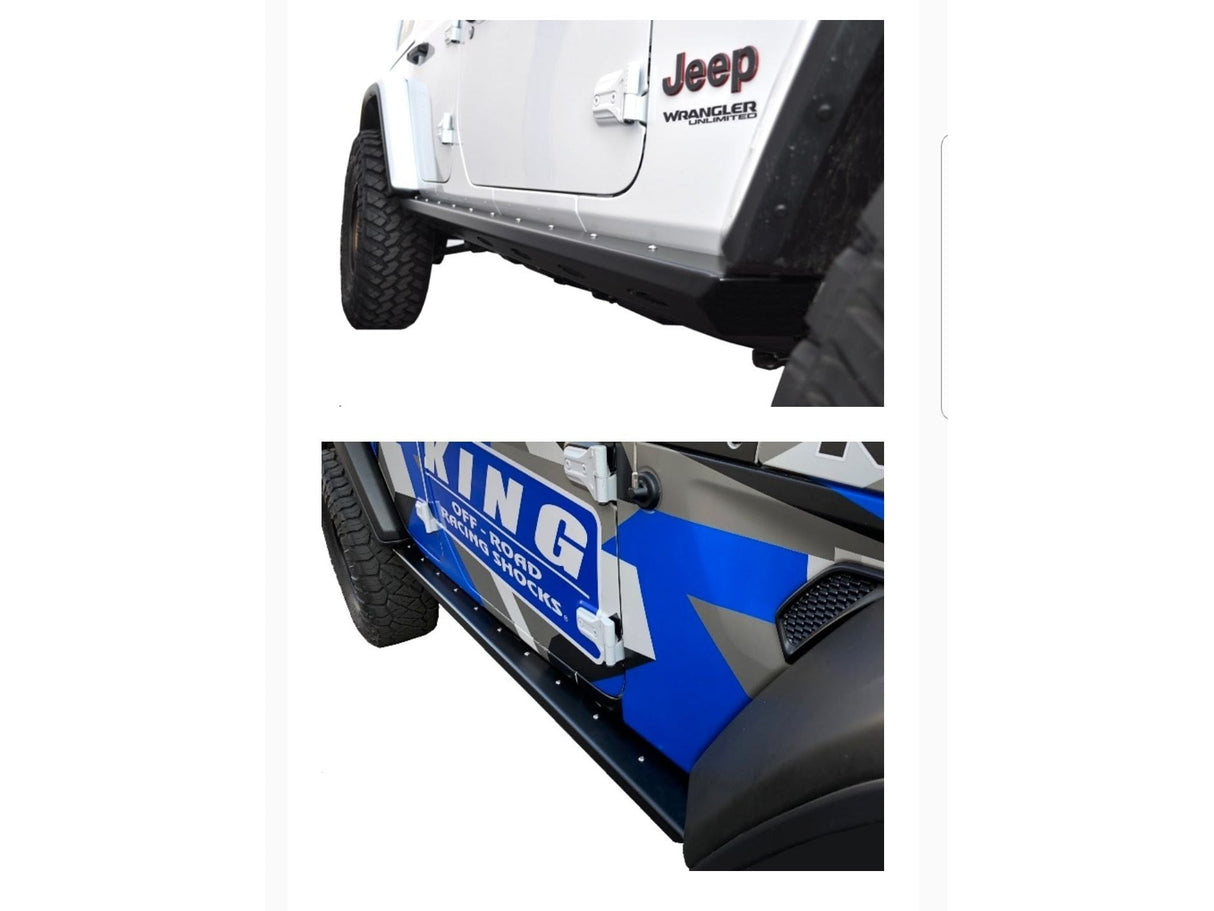EVO MFG 2018-2024 Jeep Wrangler JL BOMBER ROCKERS AND OPTIONAL ROCKSKINS