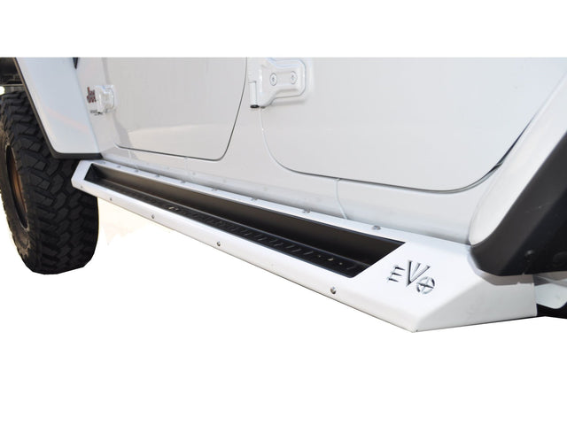 EVO MFG 2018-2024 Jeep Wrangler JL ROCKER STEPS WITH OPTIONAL BODY ROCKSKINS