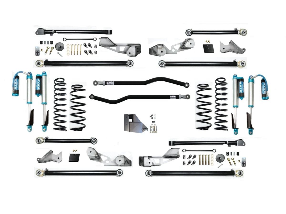 EVO MFG 2018-2024 Jeep Wrangler JL 4.5 INCH LIFT GAS HIGH CLEARANCE LONG ARM SUSPENSION SYSTEM ( ONLY )