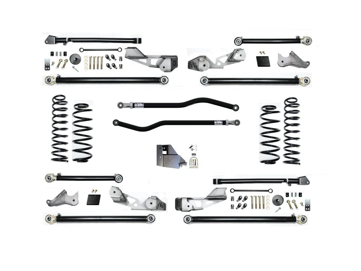 EVO MFG 2018-2024 Jeep Wrangler JL 4.5 INCH LIFT HEAVY DUTY GAS 392 HIGH CLEARANCE LONG ARM SUSPENSION SYSTEM ( ONLY )