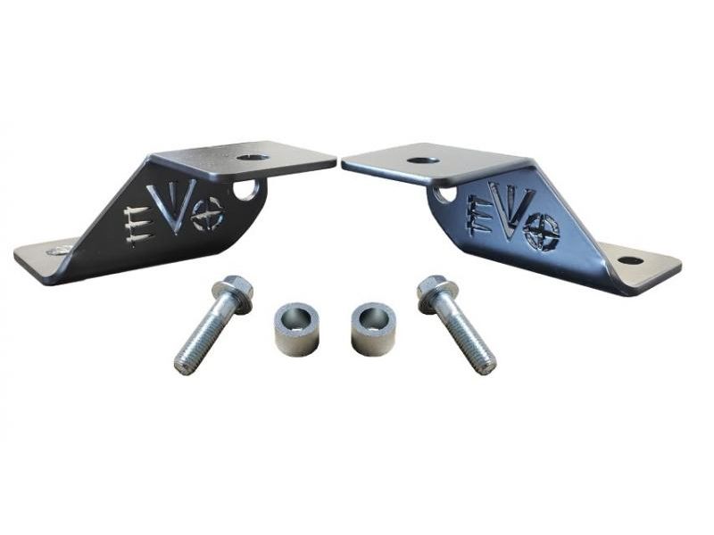 EVO MFG Jeep JL & JT Gladiator A Pillar Cowl Ditch Light Mounts, Pair Black