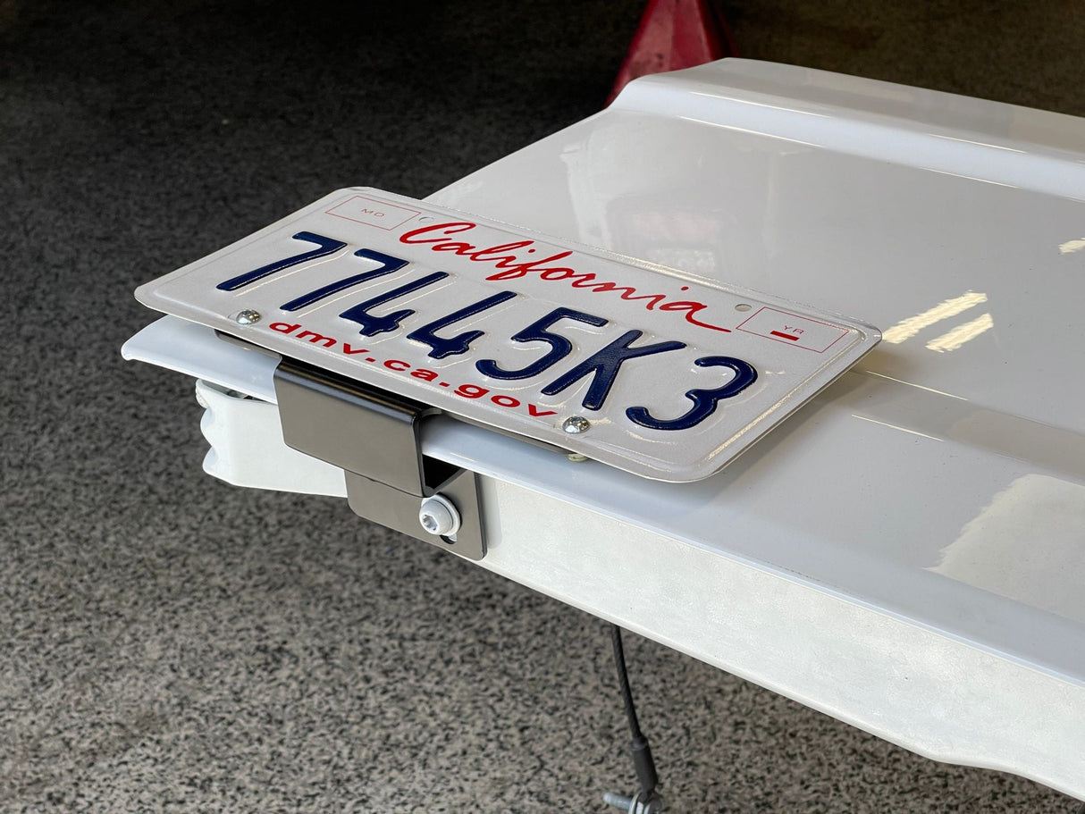 EVO MFG 2020-2024 Jeep Gladiator JT Tailgate License Plate Mount Holder, Left Side Black