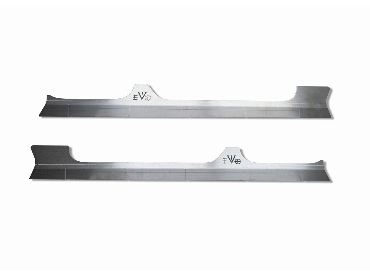 EVO MFG 2018-2024 Jeep Wrangler JL Rock Skins Aluminum -ADHESIVE BOLT ON
