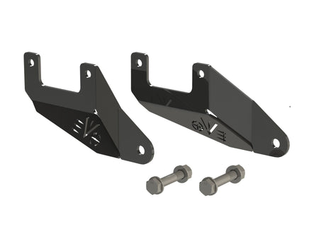 EVO MFG 2020-2024 Jeep Gladiator JT Rear Swaybar Frame Tab Stiffener Gusset PAIR BLACK