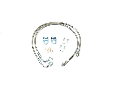EVO MFG 2007-2018 Jeep Wrangler JK FRONT OR REAR BRAKE LINE HOSE PAIR 2-5" LIFTS