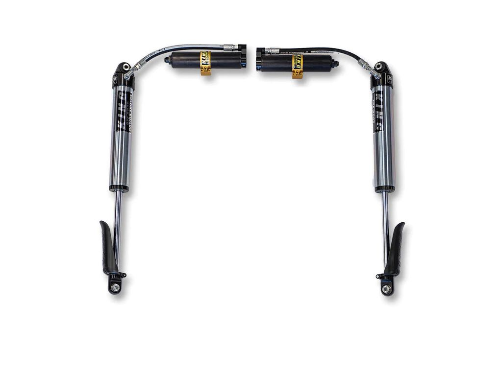 EVO MFG 2018-2024 Jeep Wrangler JL & Gladiator JT EVO SPEC KING FRONT 2.5" REMOTE RES 2.5-5" PAIR SET BLACK ANO