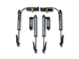EVO MFG 2020-2024 Jeep Gladiator JT BLACK EVO SPEC KING 2.5" DIAMETER REMOTE RESERVOIR 2.5-4.5" LIFTS FRONT & REAR SET WITH COMPRESSION ADJUSTERS