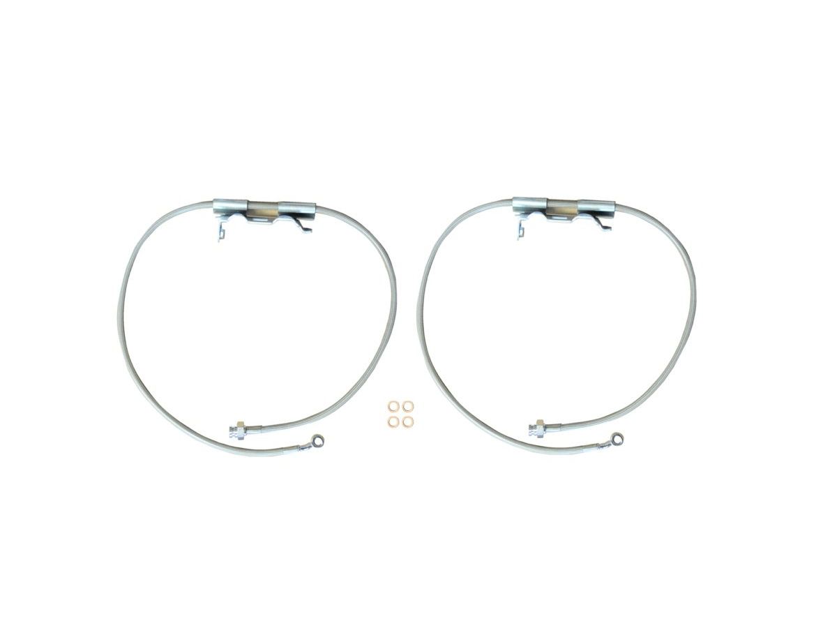 EVO MFG 2018-2024 Jeep Wrangler JL & Gladiator JT FRONT BRAKE LINE HOSE PAIR 2.5-6.5" LIFT