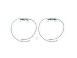 EVO MFG 2018-2024 Jeep Wrangler JL & Gladiator JT FRONT BRAKE LINE HOSE PAIR 2.5-6.5" LIFT
