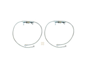 EVO MFG 2018-2024 Jeep Wrangler JL & Gladiator JT FRONT BRAKE LINE HOSE PAIR 2.5-6.5" LIFT