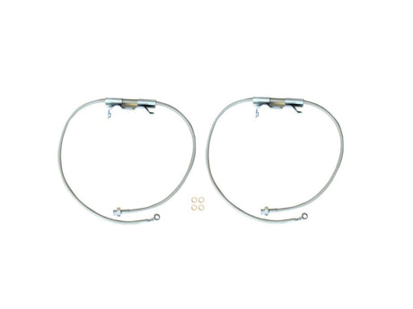 EVO MFG 2018-2024 Jeep Wrangler JL & Gladiator JT FRONT BRAKE LINE HOSE PAIR 2.5-6.5" LIFT