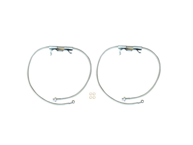 EVO MFG 2018-2024 Jeep Wrangler JL & Gladiator JT FRONT BRAKE LINE HOSE PAIR 2.5-6.5" LIFT