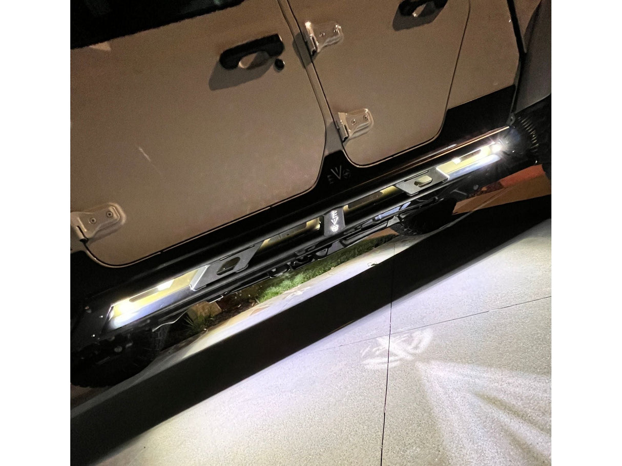 EVO MFG 2007-2024 Jeep Wrangler JK/JL & Gladiator JT Rock Sliders Rock Light Kit, 2 lights
