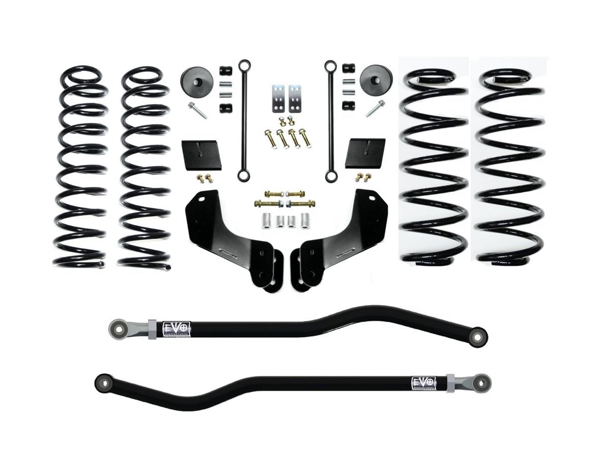 EVO MFG 2018-2024 Jeep Wrangler JL 3.5 INCH HEAVY DUTY GAS AND 392 LIFT KIT ENFORCER SUSPENSION SYSTEMS HD