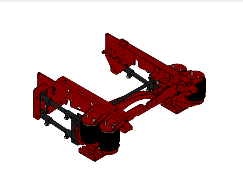Kelderman 2017-2022 Ford F-450/550 Chassis Cab 4-Link Rear Air Suspension – Stock Height